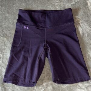 Under Armour Women's Dark Purple Bike Shorts